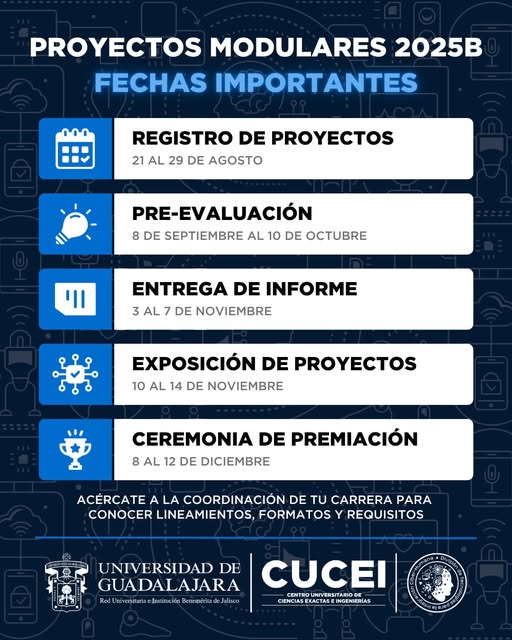 Fechas importantes 2025B
